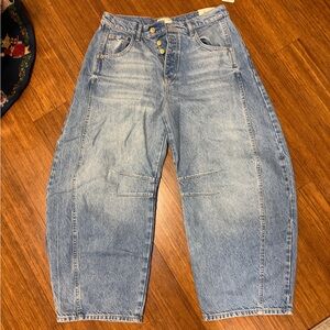 Free People Blue Ankle & Cropped Jeans